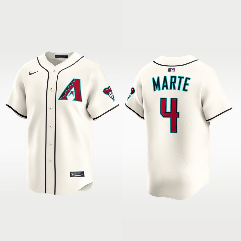Nike Arizona Diamondbacks ADV Limited Jersey Size L Dri Fit Cream Sportswear